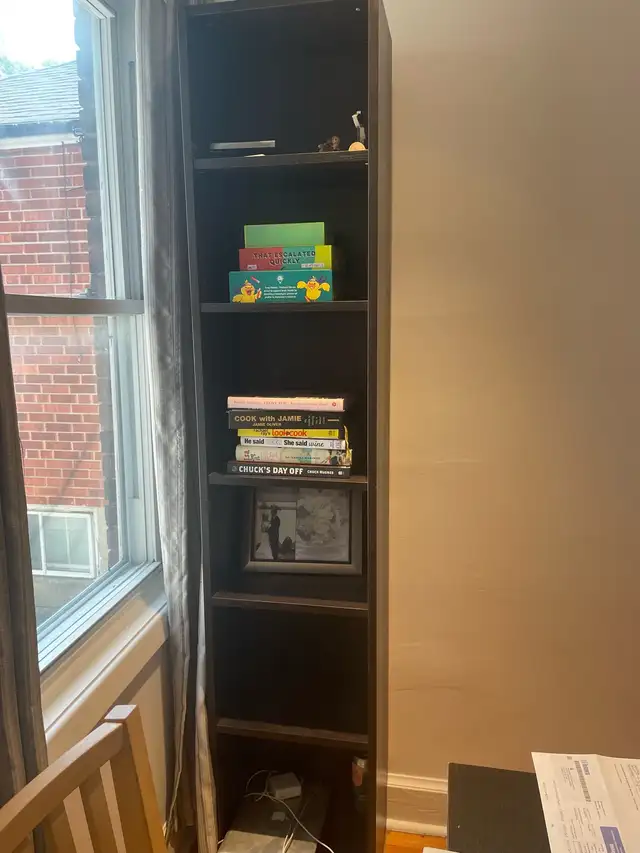 ikea Billy black/brown shelving unit