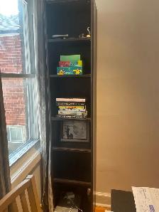 ikea Billy black/brown shelving unit