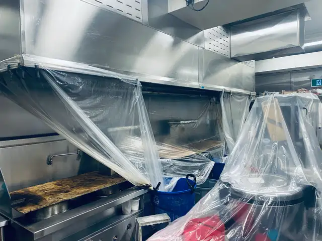 Certified Kitchen services hood and exhaust Cleaning $400