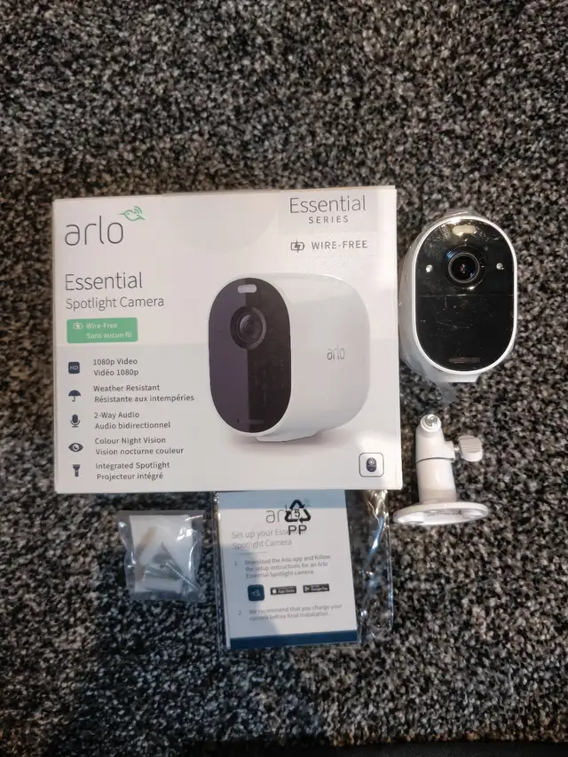 Arlo Essential Wire-Free Spotlight Camera - $80 OBO