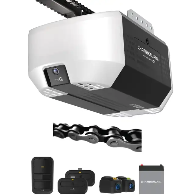 Garage Door Chamberlain 3/4 HP Chain Drive Smart Garage Door Ope