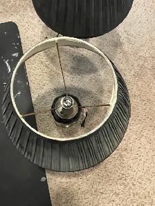 Black desk/nightstand lamps