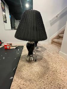 Black desk/nightstand lamps - Photo 2
