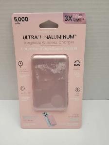 Ultra Thin Mag Safe Wireless Charger 5000mah NEW