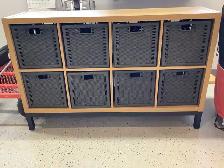 Shelving unit - wicker boxes - Photo 2
