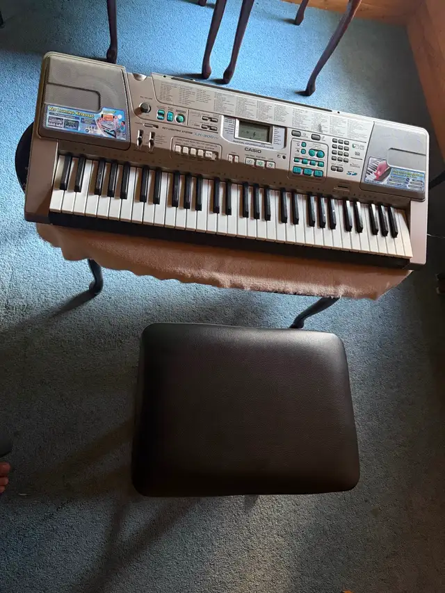 Casio Keyboard   Bench