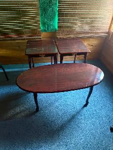 Coffee Table & Matching End Tables