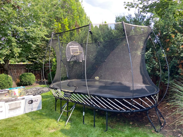 Springfree Large Oval 8' x 13'Trampoline,  Hoop, Ladder & Etc.