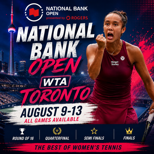 National Bank Open Toronto WTA - August 9-13 - BEST PRICES