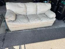 Leather Love Seat and Arm Chair