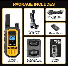DEWALT 250,000 Sq. ft. FRS/GMRS Heavy Duty 1 Watt Two-Way Radio - Photo 2