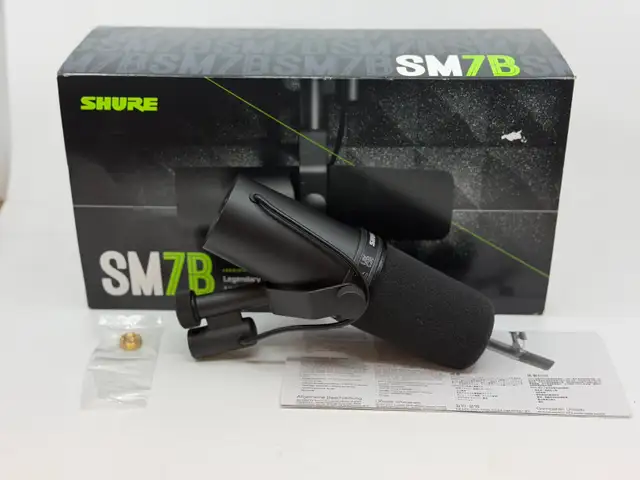 Shure SM7B Large Diaphragm Cardioid Dynamic Microphone - $329