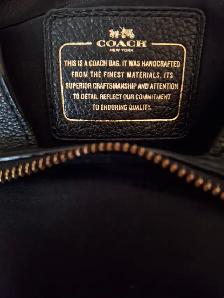 Coach Purse / Bag - Black / Gold - Photo 2