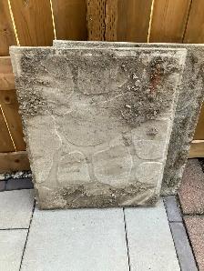 2 free concrete sidewalk pads