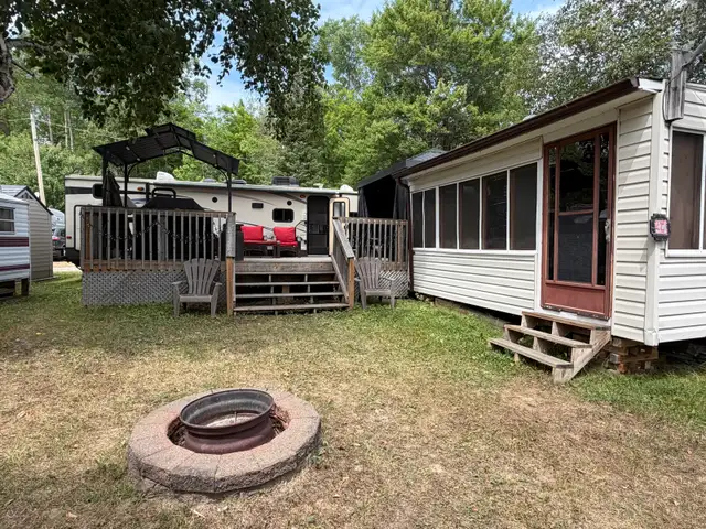 Trailer at Sand Bay Camp (Agnew Lake)