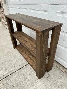 NEW 4’ rustic console table