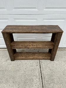 NEW 4’ rustic console table - Photo 2