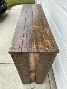 NEW 4’ rustic console table - Photo 4