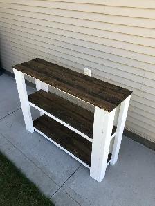NEW 4’ rustic console table - Photo 10