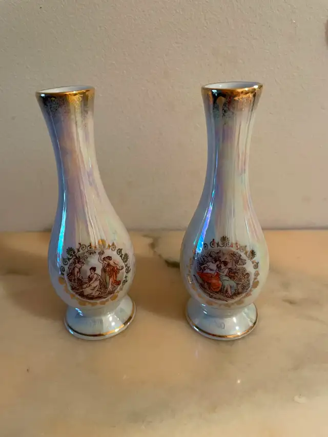 Beautiful Vintage Porcelain Bud Vases – made in