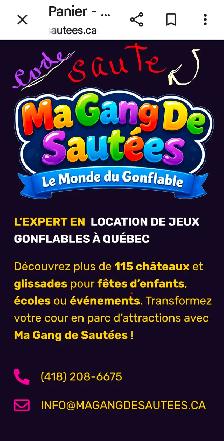 LOCATION DE JEUX GONFLABLES