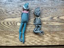 2 Antique Knee-Hugger Elf Christmas Decorations ! - Photo 4