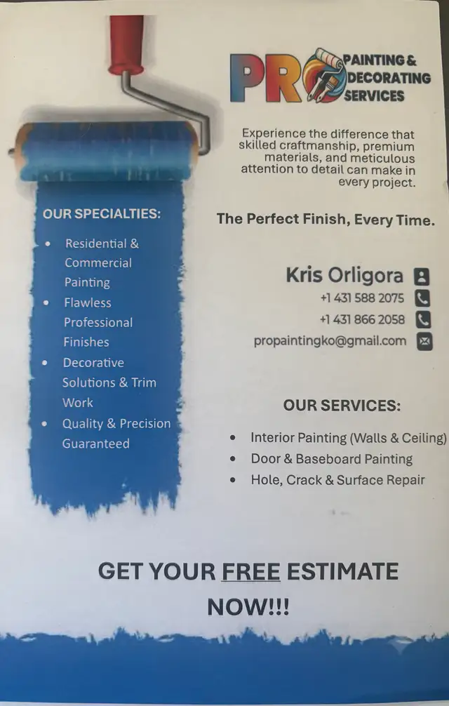 Professional Painting & Decorating Services  ,Fully Li