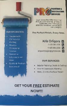 Professional Painting & Decorating Services  ,Fully Li