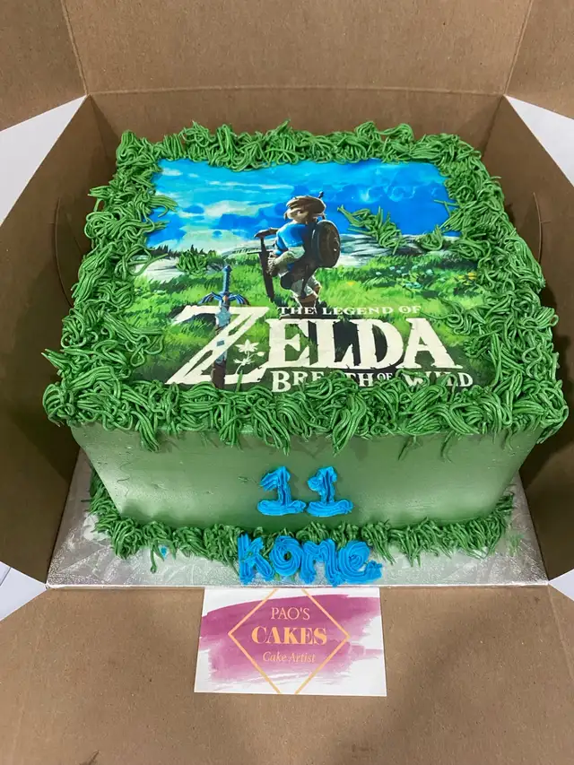 Zelda birthday cakes slab cake 25-30 servings