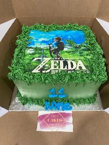 Zelda birthday cakes slab cake 25-30 servings