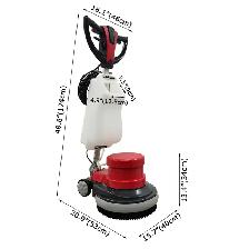 17' Red Floor Scrubber Buffer Polisher Machine 056648 - Photo 3