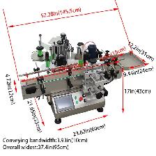 Chain Plate Conveyor Round Bottle Coding &Labeling Machine160235 - Photo 2