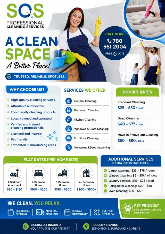 NEED A CLEAN HOME?WE’LL MAKE IT SPARKLE! ✨