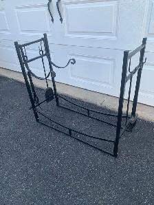 large firewood rack with tools and kindling holder - Photo 2
