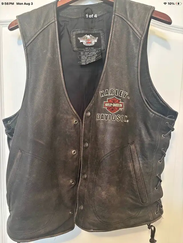 Mens Harley Davidson motorcycle vest /Size 2XL