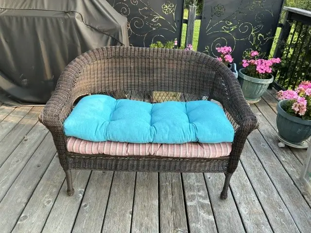 Wicker Love Seat For Sale