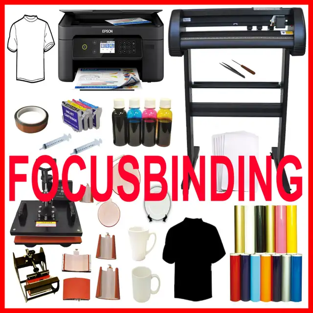 Advanced 8in1 Heat Press,28 Plotter Cutter Epson Printer PACK