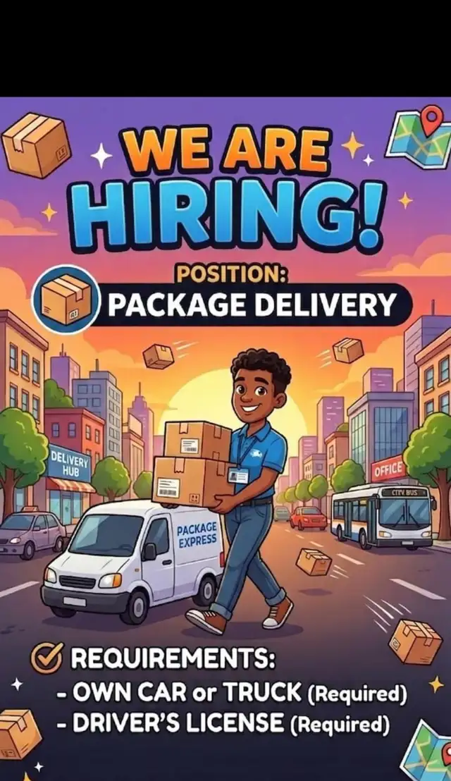 Delivery drivers needed in Montreal. Own car required. Weekends.