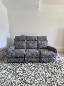 FREE DELIVERY Comfy Plush La-Z-Boy 3 Seater Recliner Sofa Couch - Photo 3