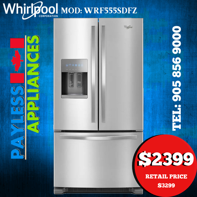 Whirlpool WRF555SDFZ 36' French Door Refrigerator 24.7 Cu. Ft.