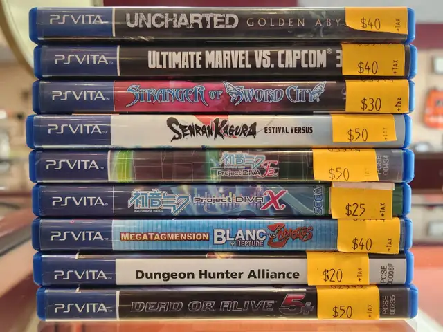 Playstation PSVita Games: Uncharted, Dead or Alive, Silent Hill
