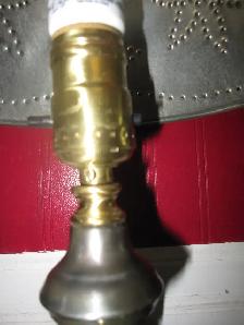 OLD VINTAGE HANDMADE TIN LAMP SHADE DESK LAMP - Photo 4