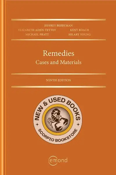 Remedies Cases and Materials 9E Berryman 9781774628102