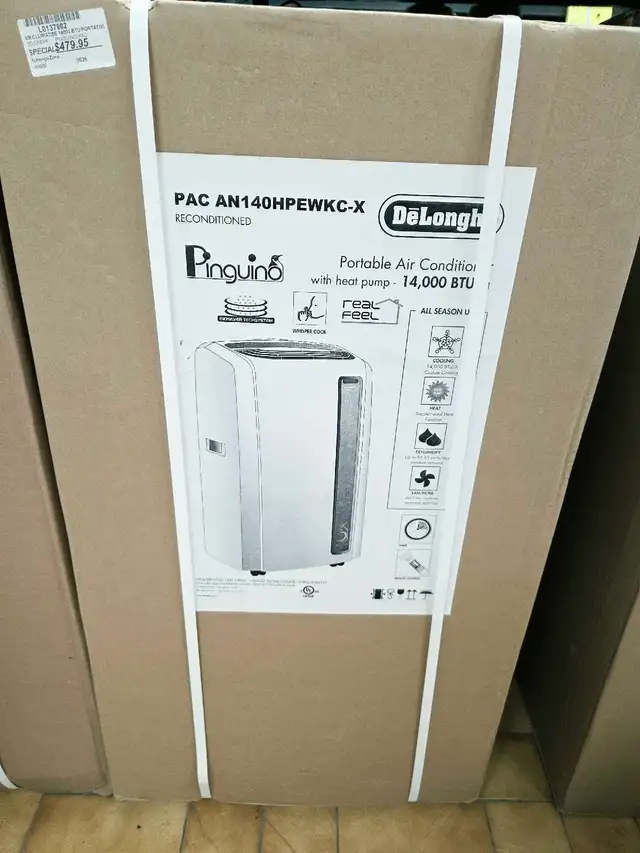 Climatiseur portatif DeLonghi Pinguino 14 000 BTU