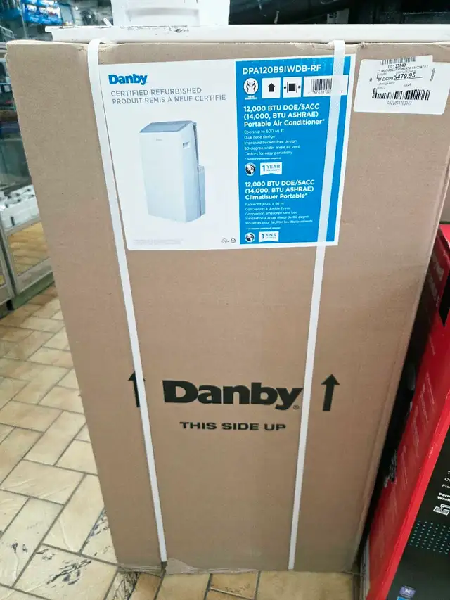 Climatiseur portable Danby 14000 BTU 3 en 1
