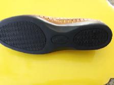 SOULIERS NEUFS CUIR BEIGE MARCHE MELLOW COMFORT GR 7 FEM $20.00 - Photo 3