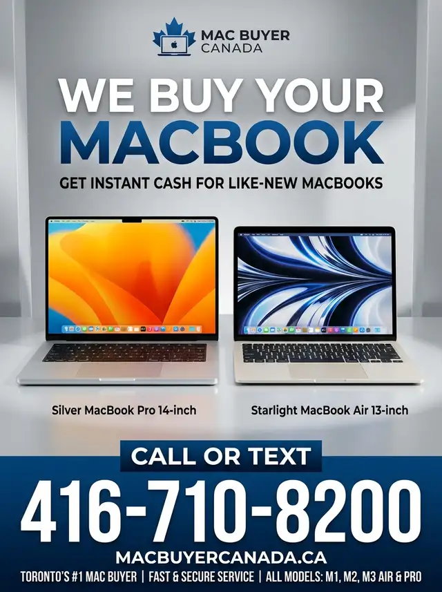 Cash for MacBooks – Fast, Safe & Top Dollar Paid!
