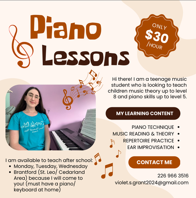 Affordable Piano Lessons for Kids – $30/Hour | Brantford & Are
