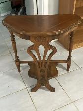 MOVING SALE - Antique Half-Moon Table