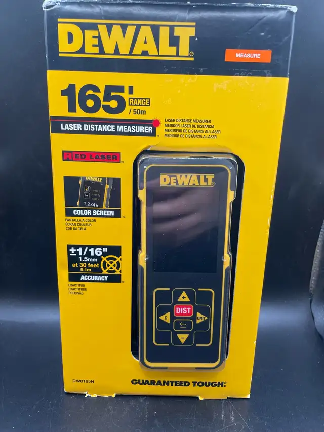 DEWALT LASER DISTANCE MEASURER DW0165N